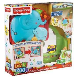 FISHER PRICE LUV U ZOO CRIB N GO PROJECTOR SOOTHER  