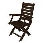   Earth Friendly Outdoor Patio Adirondack Dining Chair   Chocolate Brown