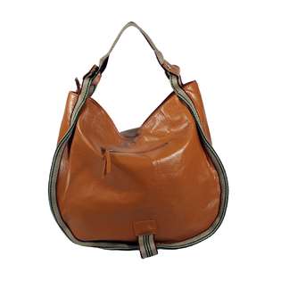 Blancho Bedding Tan Leatherette Satchel Bag Handbag Purse Shoulder Bag 