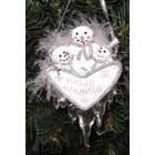 Kurt Adler Happy Holidays Snowman Christmas Ornament With Feathers 
