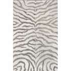 Rugs USA Zebra Print Area Rugs Animal Skin NEW 5x8 Silver Ivory