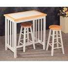 Wildon Home Bay City 3 Piece Mission Breakfast Table Set