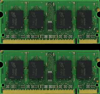 2GB (2X1GB) MEMORY 128X64 PC2 3200 400MHZ 1.8V DDR2 200 PIN SO DIMM 