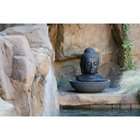 Garden Age Supply Buddha Head Water Fountain   Grey   30H x 25W x 30 