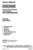 Craftsman Air Compressor Manuals  