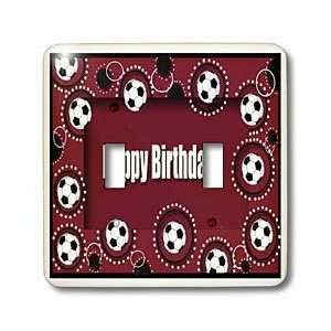 Beverly Turner Birthday Design   Birthday, Soccer Balls, Red, Black 