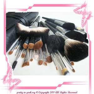 28 Italian PUPA Professional cosmetics makeup set brushes with BLACK 