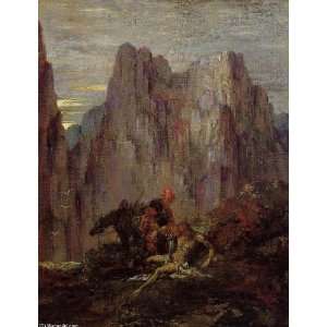  oil paintings   Gustave Moreau   24 x 32 inches   The Good Samaritan