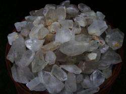   Lots of VERY LARGE Unsearched Quartz Crystal Points + a FREE Gemstone