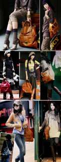 NEW L Brown Ladys PU Leather Shoulder Bags Handbags Pu#5  