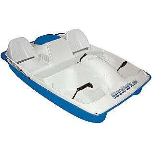   Boat Blue With Canopy  Water Wheeler Fitness & Sports Fishing Boats