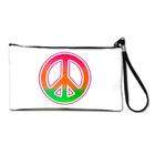 Artsmith Inc Clutch Bag Purse (2 Sided) Neon Peace Symbol
