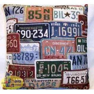 Weaver PIL18LIC 18 in. License Plate Pillow 