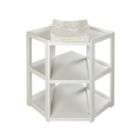 Badger Basket White Diaper Corner Changing Table
