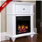 Chimney Free Auckland Petit Foyer Electric Fireplace in White Finish