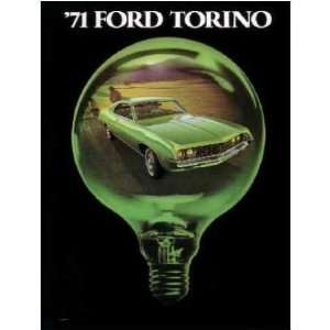  1971 FORD TORINO Sales Brochure Literature Book Piece 