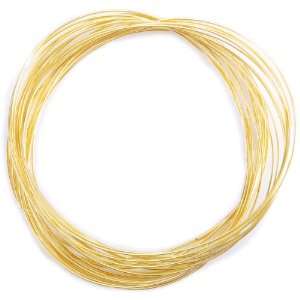   Gold Plated Memory Wire Oval Bracelet .35 Oz/Pkg