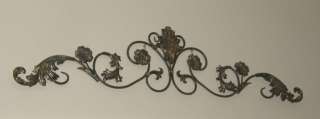 Large TUSCAN Wrought Iron Scroll DOOR or WINDOW SWAG Leaf 48 NEW 