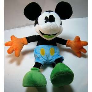   Colored Green, Blue, and Orange 15 Mickey Mouse Plush Toys & Games