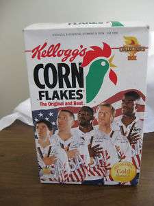 Kelloggs Corn Flakes 1992 Olympic Gold Basketball Box  