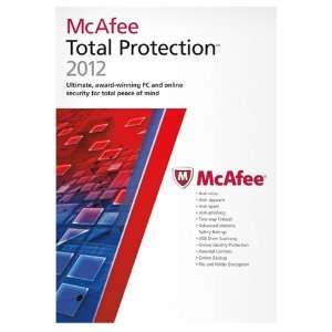   Mcafee  McAfee Total Protection 2012 1 Year 3 User Software