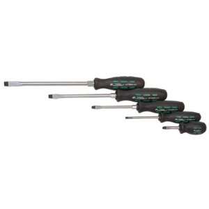  K Tool 16001 Pro Series Screwdriver Set, 5 Piece, Slotted 