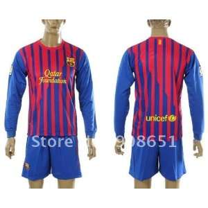  11 12 barcelona home long sleeve high quality football 
