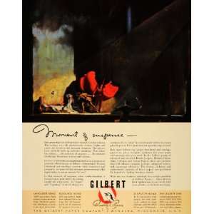  1940 Ad Gilbert Paper Opera Stage Actors Costume Lights 