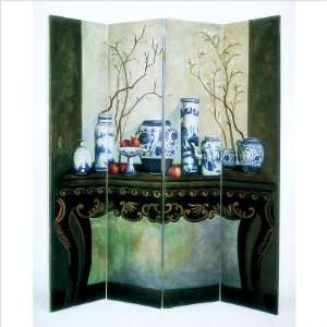  6 ft. Tall Ming Vase Screen Furniture & Decor