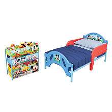 Mickey Mouse Toddler Bed Plus Organizer   Delta   BabiesRUs