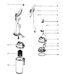 EUREKA Vacuum Brush assy Parts  Model 5892AZ  PartsDirect