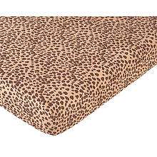 JoJo Designs Cheetah Girl Collection Fitted Crib Sheet   Print   JoJo 