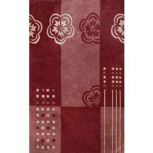   Red / Taupe Contemporary Rug   0083 360   8 x 11
