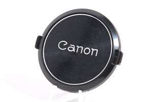 Canon 55mm Black / Silver Metal Front Lens Cap for FD  
