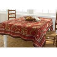 Country Living Bouquet of Roses Fabric Tablecloth 