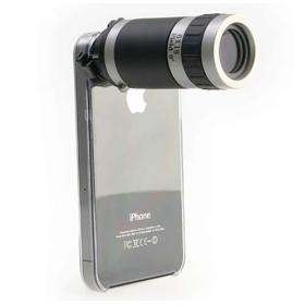   Camera Lens With Clear Case Cover Holder for Apple iPhone4/4s  