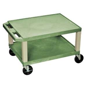  H. WILSON 16 Plastic Cart With Two Shelves Utility Cart 