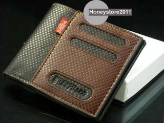Mens Leather Wallet Pockets Card Clutch Cente Bifold Purse W89  