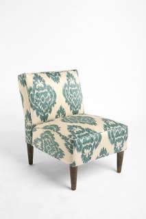 UrbanOutfitters  Slipper Chair   Turquoise Ikat