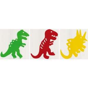   Red, and Green Large Dinosaurs Removable Wall Stickers