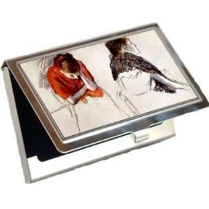  Two Women Seated By Edgar Degas Business Card Holder 