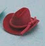 Dollhouse cowboy hat   red miniature 1.5 112 doll house  