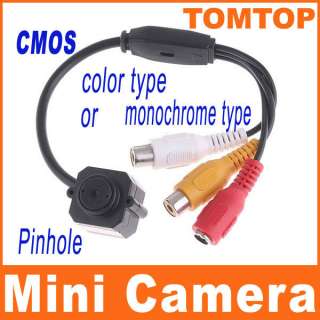 Mini Camera Pinhole Video Audio Color CMOS Monitor  