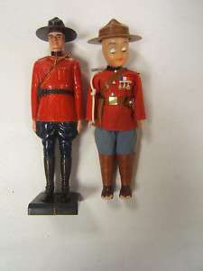 Vintage RCMP Royal Canadian Mounted Police Dolls 2 RW  