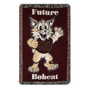  Texas State FUTURE Bobcats Tapestry Throw Sports 