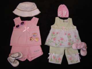   USED BABY GIRL 6 9 MONTHS & 12 MONTHS SPRING/ SUMMER CLOTHES  