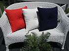 patriotic red white blue indoor outdoor button corded 20 throw pillows 