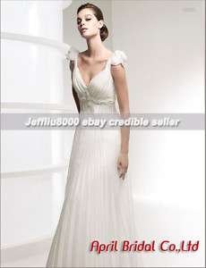 neckline Empire waist Bridal Gown/Wedding Dress Cheap  