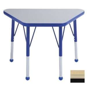   Maple Adjustable Learning Table with Maple Edge and Black Standard Leg