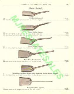 1911 Antique Steel Stove Ash Shovel Catalog AD  